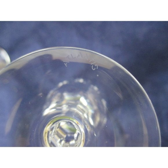 Atlantis Vista Alegre Suzana Pattern Crystal Cristal 4 Wine Glasses Portugal - Picture 9 of 11